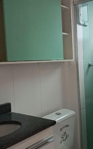 Apartamento à venda com 45m², 2 quartos e 1 vaga Apartamento à venda com 45m², 2 quartos e 1 vagaBanheiro