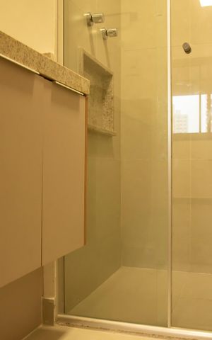 Apartamento para alugar com 39m², 1 quarto e sem vagaBanheiro da Suíte