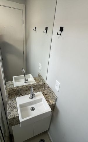 Apartamento à venda com 27m², 1 quarto e sem vagaBanheiro da Suíte