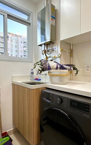 Apartamento à venda com 44m², 2 quartos e sem vaga Apartamento à venda com 44m², 2 quartos e sem vagaCozinha e Área de Serviço