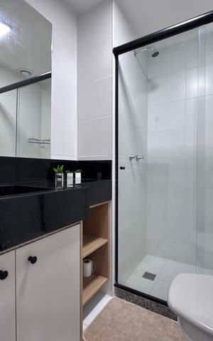 Apartamento à venda com 80m², 2 quartos e 1 vagaBanheiro da Suíte