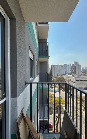 Apartamento à venda com 26m², 1 quarto e sem vaga Apartamento à venda com 26m², 1 quarto e sem vagaSacada