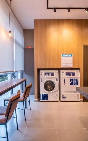 Apartamento à venda com 26m², 1 quarto e sem vaga Apartamento à venda com 26m², 1 quarto e sem vagaLavanderia