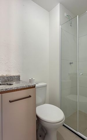 Apartamento à venda com 26m², 1 quarto e sem vaga Apartamento à venda com 26m², 1 quarto e sem vagaBanheiro Suíte