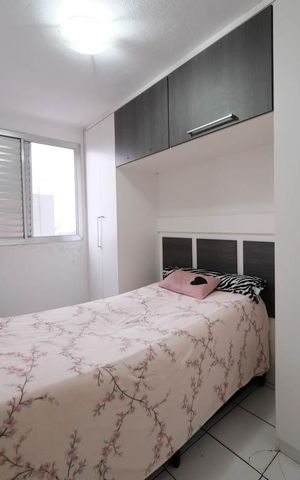 Apartamento à venda com 47m², 2 quartos e 1 vagaQuarto 1