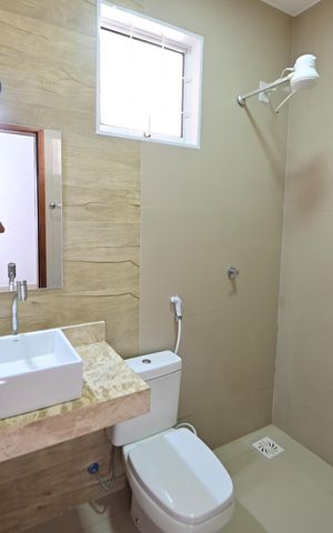 Casa para alugar com 221m², 3 quartos e 3 vagasBanheiro da Suíte 2