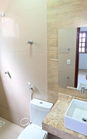 Casa para alugar com 221m², 3 quartos e 3 vagasBanheiro da Suíte 1