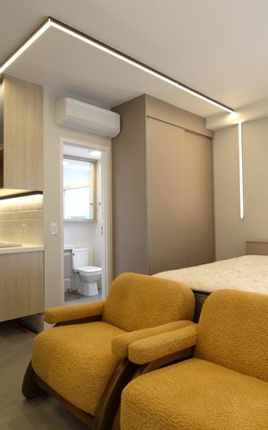 Studio à venda com 30m², 1 quarto e sem vagaStudio