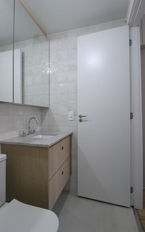 Apartamento para alugar com 27m², 1 quarto e sem vagaBanheiro da Suíte
