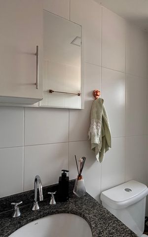 Apartamento à venda com 72m², 3 quartos e 2 vagas Apartamento à venda com 72m², 3 quartos e 2 vagasBanheiro da Suíte