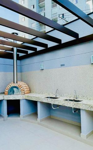 Apartamento à venda com 64m², 2 quartos e 2 vagasÁrea comum - Churrasqueira