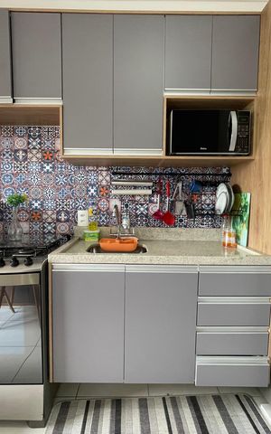 Apartamento à venda com 32m², 2 quartos e sem vaga Apartamento à venda com 32m², 2 quartos e sem vagaCozinha e Área de Serviço