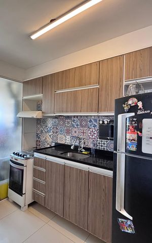 Apartamento à venda com 80m², 3 quartos e 2 vagas Apartamento à venda com 80m², 3 quartos e 2 vagasCozinha e Área de Serviço