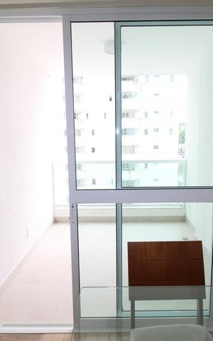 Apartamento para alugar com 58m², 1 quarto e 1 vagaSacada da Sala