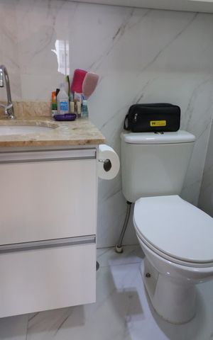 Apartamento à venda com 55m², 2 quartos e 1 vagaBanheiro da Suíte 1