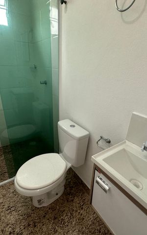 Apartamento para alugar com 28m², 1 quarto e 1 vaga Apartamento para alugar com 28m², 1 quarto e 1 vagaBanheiro Social