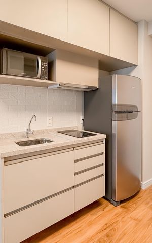 Studio à venda com 32m², 1 quarto e sem vaga Studio à venda com 32m², 1 quarto e sem vagaCozinha