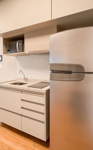 Studio à venda com 32m², 1 quarto e sem vaga Studio à venda com 32m², 1 quarto e sem vagaCozinha
