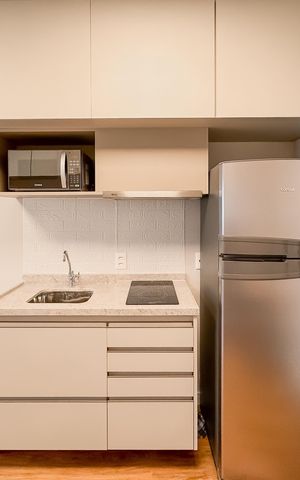 Studio à venda com 32m², 1 quarto e sem vaga Studio à venda com 32m², 1 quarto e sem vagaCozinha
