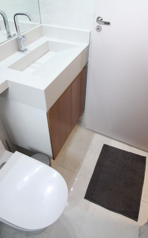 Apartamento para alugar com 55m², 2 quartos e 1 vagaBanheiro da Suíte