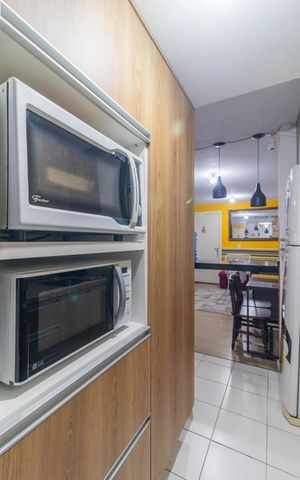 Apartamento à venda com 47m², 2 quartos e 1 vagaCozinha e Área de Serviço
