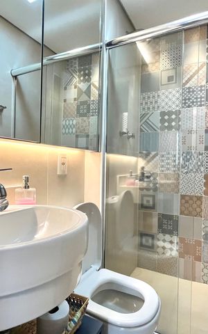 Apartamento à venda com 80m², 2 quartos e 3 vagas Apartamento à venda com 80m², 2 quartos e 3 vagasBanheiro