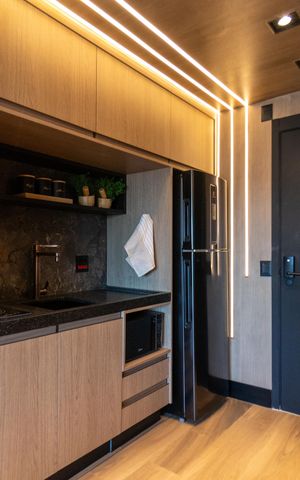 Studio à venda com 27m², 1 quarto e sem vaga Studio à venda com 27m², 1 quarto e sem vagaCozinha