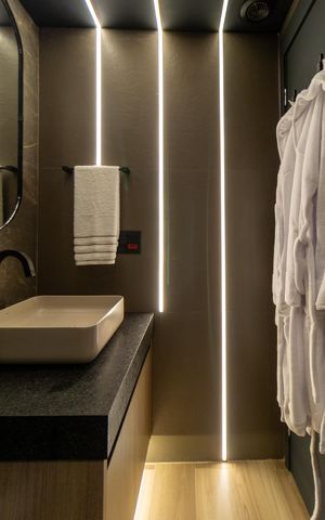 Studio à venda com 27m², 1 quarto e sem vaga Studio à venda com 27m², 1 quarto e sem vagaBanheiro