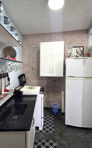 Studio para alugar com 35m², 1 quarto e sem vagaCozinha