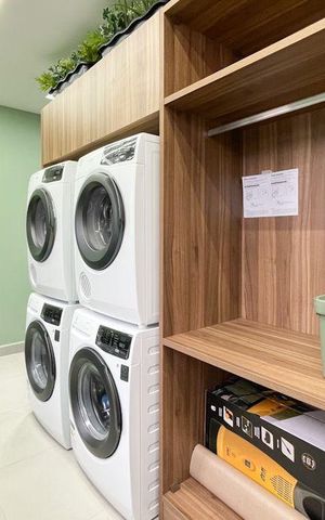 Studio para alugar com 40m², 1 quarto e 1 vaga Studio para alugar com 40m², 1 quarto e 1 vagaLavanderia