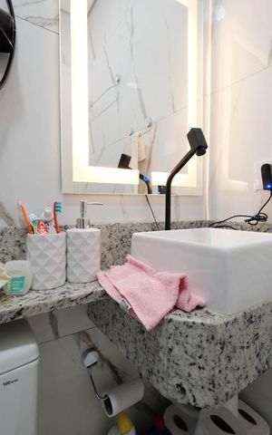 Casa de condomínio à venda com 91m², 2 quartos e 1 vagaBanheiro da Suíte 2