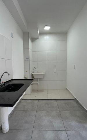 Apartamento à venda com 38m², 2 quartos e sem vaga Apartamento à venda com 38m², 2 quartos e sem vagaCozinha e Área de Serviço