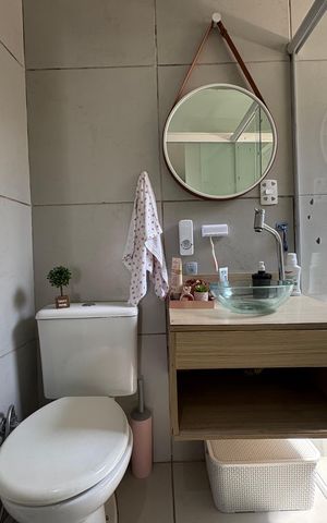 Casa à venda com 112m², 2 quartos e 2 vagas Casa à venda com 112m², 2 quartos e 2 vagasBanheiro da suíte 1