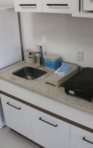 Studio à venda com 25m², 1 quarto e sem vagaCozinha
