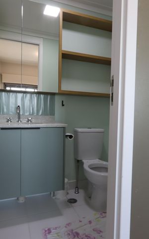 Apartamento para alugar com 30m², 1 quarto e sem vagaBanheiro da Suíte