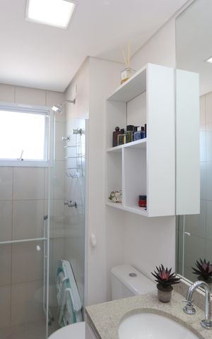 Apartamento à venda com 81m², 3 quartos e 2 vagasBanheiro Social