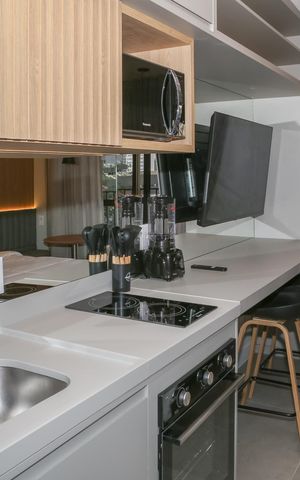 Studio para alugar com 28m², 1 quarto e sem vaga Studio para alugar com 28m², 1 quarto e sem vagaCozinha
