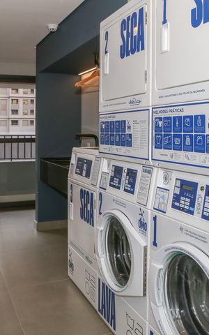 Studio para alugar com 28m², 1 quarto e sem vaga Studio para alugar com 28m², 1 quarto e sem vagaLavanderia