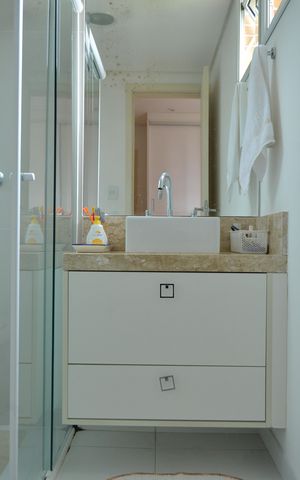 Apartamento à venda com 122m², 3 quartos e 3 vagasBanheiro da Suíte 2