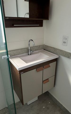 Apartamento para alugar com 55m², 2 quartos e 1 vagaBanheiro Social