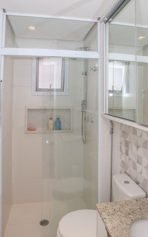 Apartamento à venda com 69m², 2 quartos e 1 vaga Apartamento à venda com 69m², 2 quartos e 1 vagaBanheiro da Suíte