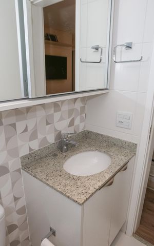 Apartamento à venda com 69m², 2 quartos e 1 vaga Apartamento à venda com 69m², 2 quartos e 1 vagaBanheiro da Suíte