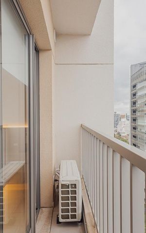 Studio para alugar com 24m², 1 quarto e sem vagaVaranda