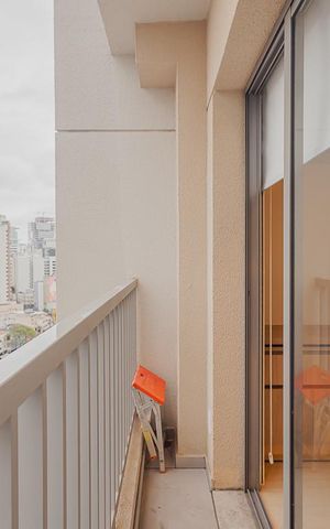 Studio para alugar com 24m², 1 quarto e sem vagaVaranda