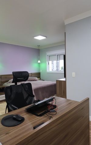 Apartamento à venda com 122m², 3 quartos e 2 vagasQuarto 2 - Suíte