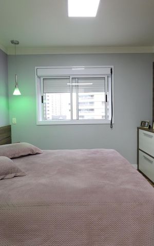 Apartamento à venda com 122m², 3 quartos e 2 vagasQuarto 2 - Suíte