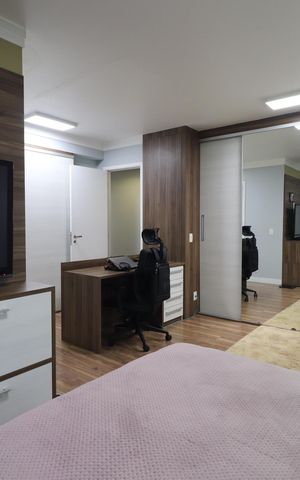 Apartamento à venda com 122m², 3 quartos e 2 vagasQuarto 2 - Suíte