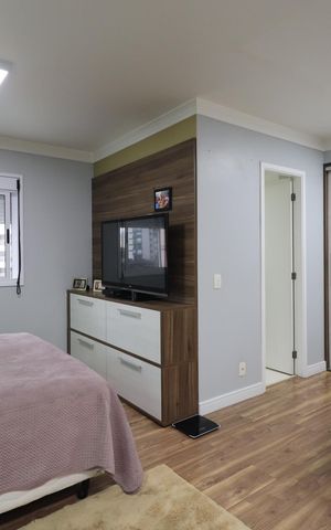 Apartamento à venda com 122m², 3 quartos e 2 vagasQuarto 2 - Suíte