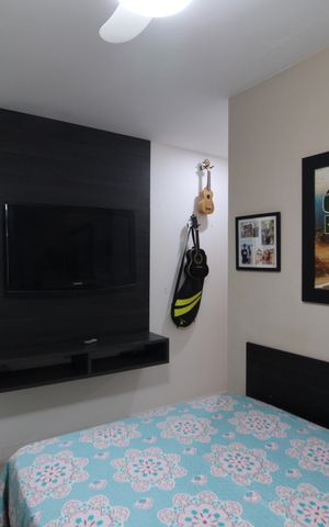 Apartamento à venda com 113m², 3 quartos e 2 vagasQuarto 2 - Suíte