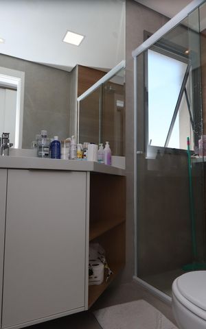 Apartamento para alugar com 95m², 3 quartos e 2 vagasBanheiro da Suíte